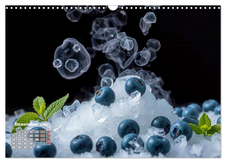 Produktbild: Superfood Blaubeeren und Erdbeeren (Wandkalender 2026 DIN A3 quer), CALVENDO Monatskalender