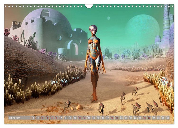Produktbild: Science Fiction Visionen (Wandkalender 2026 DIN A3 quer), CALVENDO Monatskalender