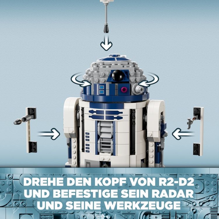 Produktbild: LEGO Star Wars 75379 R2-D2 Droide zum Bauen, Spielen und Ausstellen