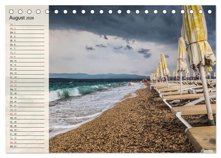 Produktbild: Dalmatien - Sonne, Strand und mehr (Tischkalender 2026 DIN A5 quer), CALVENDO Monatskalender