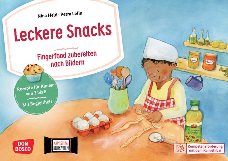 Produktbild: Leckere Snacks: Fingerfood zubereiten nach Bildern. Kamishibai Bildkartenset