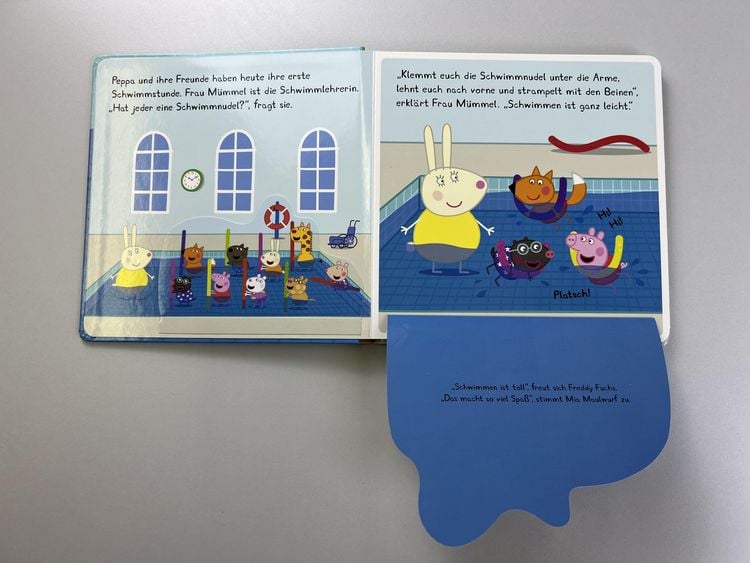 Produktbild: Peppa Pig: Peppa lernt Schwimmen - Mein wasserstarkes Klappenbuch