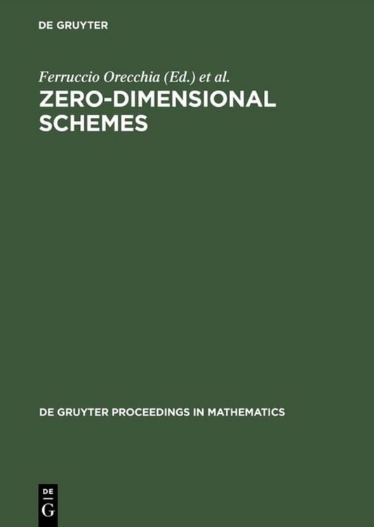 Produktbild: Zero-Dimensional Schemes