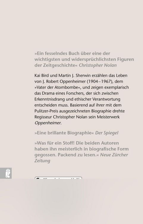Produktbild: J. Robert Oppenheimer