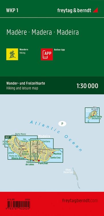 Produktbild: Freytag & berndt Wanderkarte WKP 1 Madeira 1:30.000