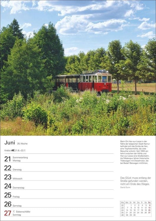 Produktbild: Eisenbahnen Wochenplaner 2027 - 53 faszinierende Fotografien