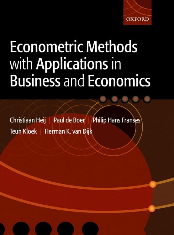 Produktbild: Econometric Methods with Applications in Business and Economics
