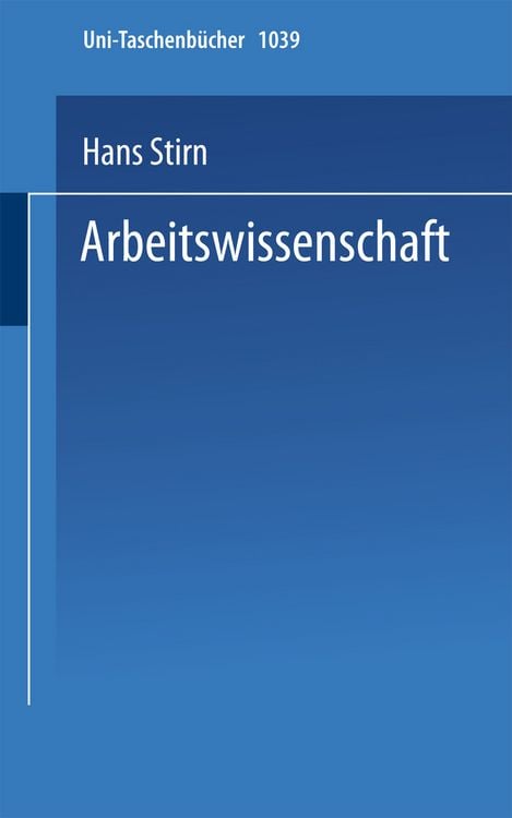 Produktbild: Arbeitswissenschaft