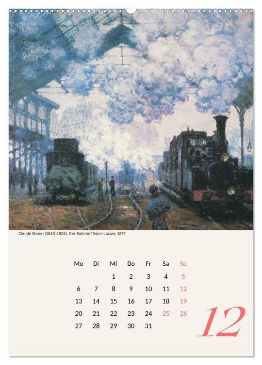 Produktbild: Claude Monet Impressionen 2027 (Wandkalender 2027 DIN A2 hoch), CALVENDO Monatskalender