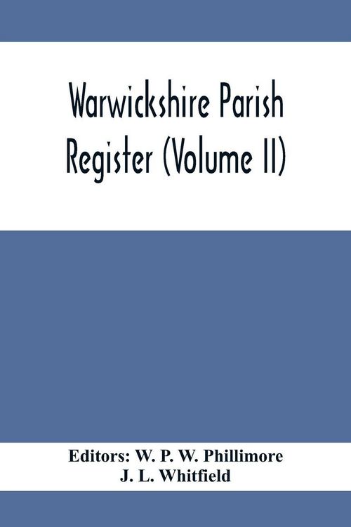 Produktbild: Warwickshire Parish Register (Volume Ii)