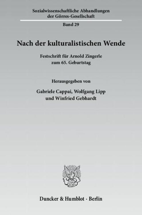 Produktbild: Nach der kulturalistischen Wende.