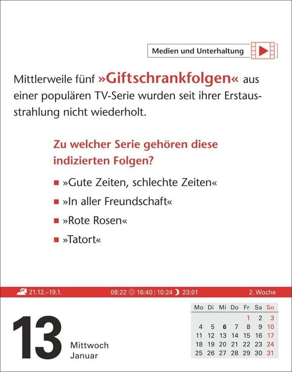 Produktbild: Duden Allgemeinbildung Tagesabrei&szlig;kalender 2027 - Wissen und Quizzen