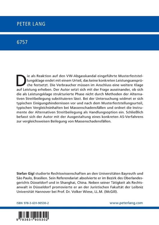 Produktbild: Die Alternative Streitbeilegung nach einem positiven Musterfeststellungsurteil