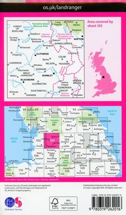 Produktbild: Blackburn & Burnley, Clitheroe & Skipton