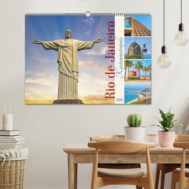 Produktbild: Rio de Janeiro - K&uuml;stenmetropole (Wandkalender 2026 DIN A2 quer), CALVENDO Monatskalender