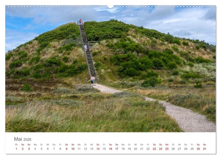 Produktbild: D&auml;nemark - Henne Strand (hochwertiger Premium Wandkalender 2026 DIN A2 quer), Kunstdruck in Hochglanz