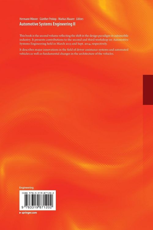Produktbild: Automotive Systems Engineering II