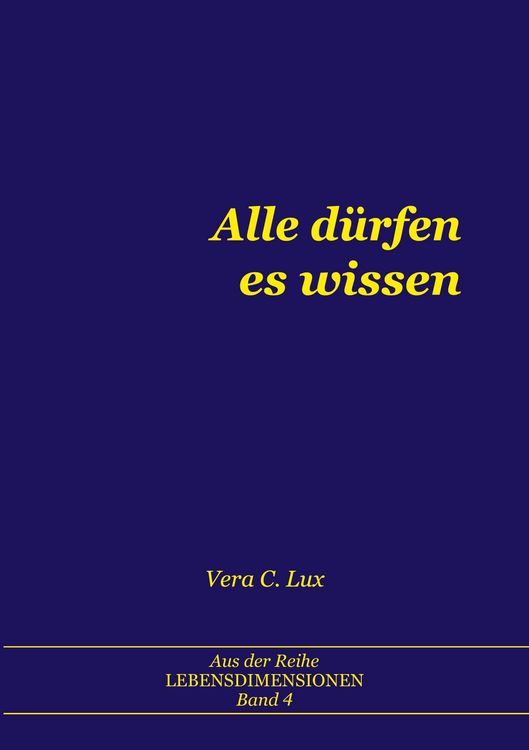 Produktbild: Alle d&uuml;rfen es wissen