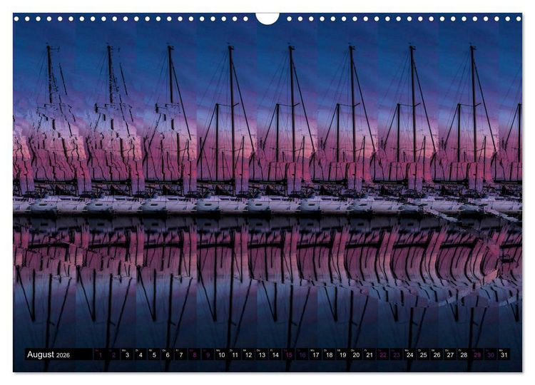 Produktbild: Magische Bilder - 3D Stereogramme (Wandkalender 2026 DIN A3 quer), CALVENDO Monatskalender