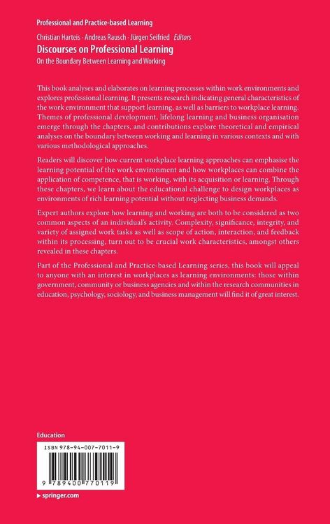 Produktbild: Discourses on Professional Learning