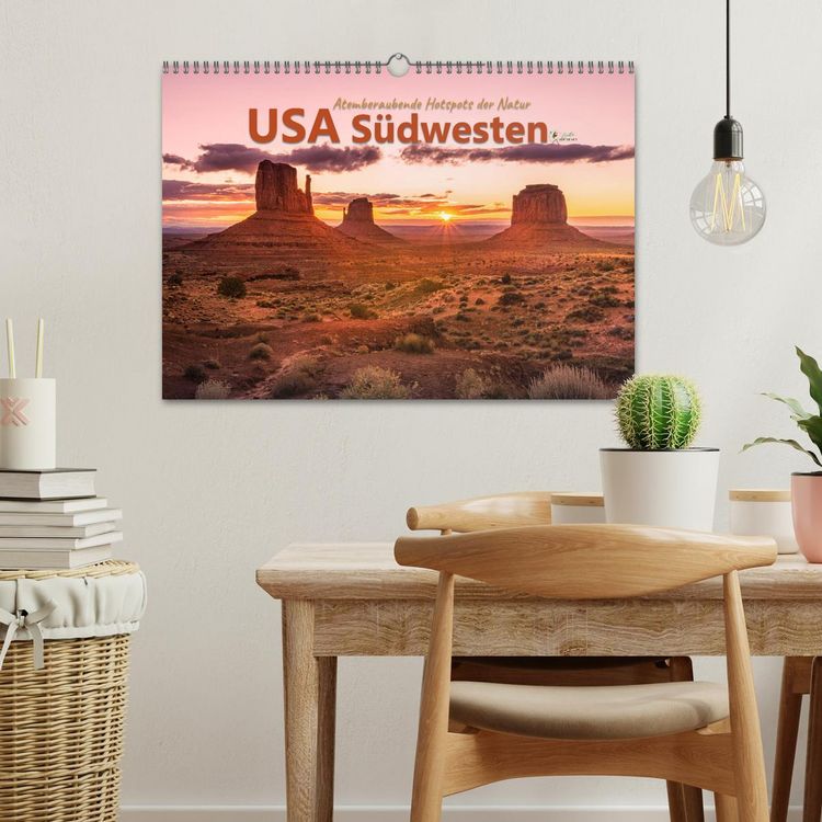 Produktbild: USA S&uuml;dwesten - Atemberaubende Hotspots der Natur (Wandkalender 2026 DIN A3 quer), CALVENDO Monatskalender