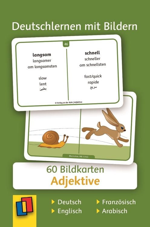 Adjektive - Deutsch, Englisch, Französisch und Arabisch online