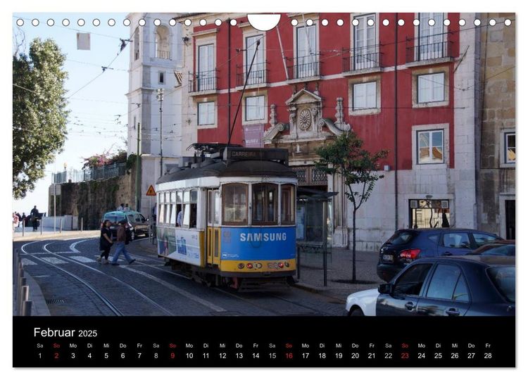 Produktbild: Mit der Tram durch Lissabon (Wandkalender 2025 DIN A4 quer), CALVENDO Monatskalender