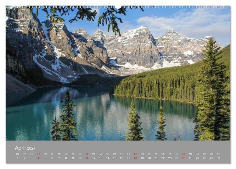 Produktbild: Rocky Mountains 2027 (Wandkalender 2027 DIN A2 quer), CALVENDO Monatskalender