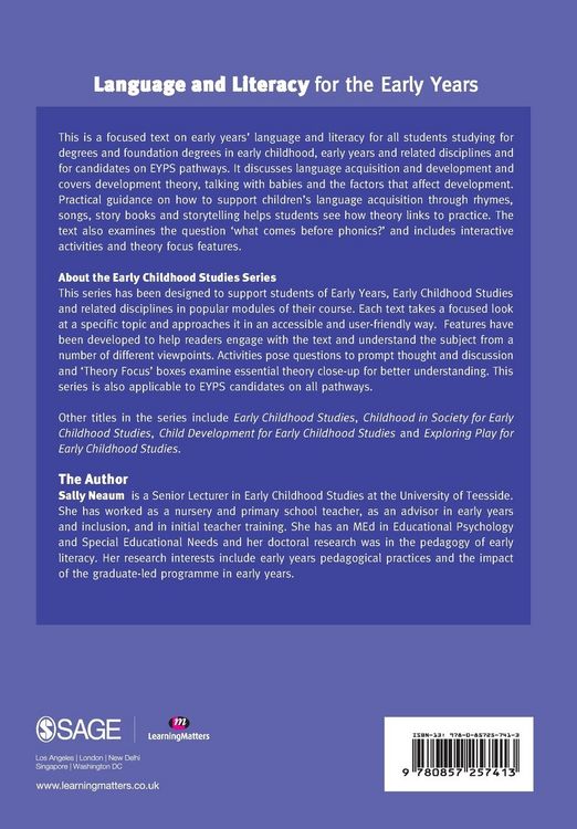 Produktbild: Language and Literacy for the Early Years