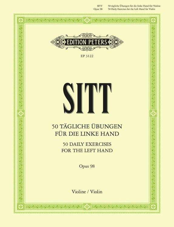 Produktbild: 50 t&auml;gliche &Uuml;bungen f&uuml;r Violine op. 98