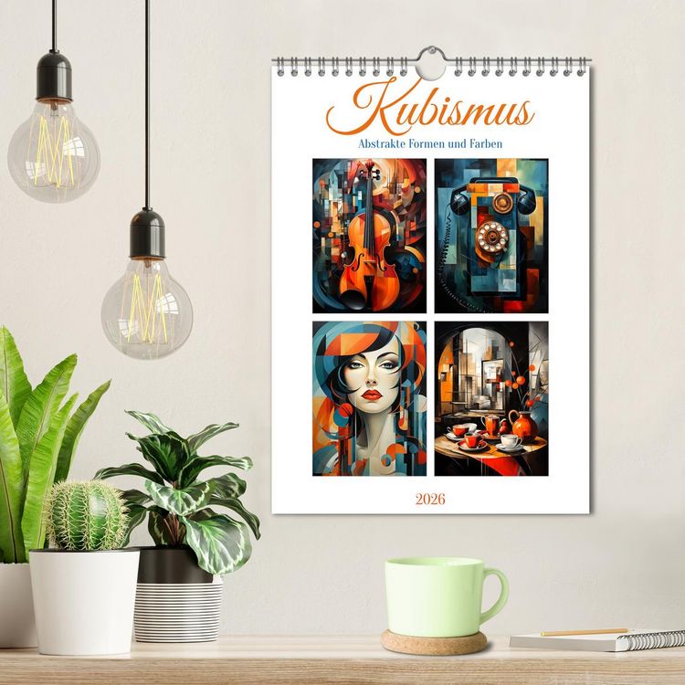 Produktbild: Kubismus - Abstrakte Formen und Farben (Wandkalender 2026 DIN A4 hoch), CALVENDO Monatskalender