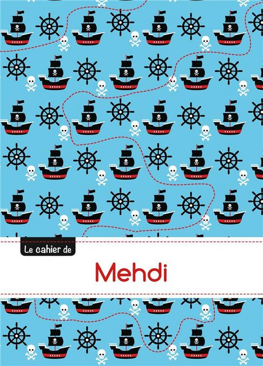 Produktbild: Cahier mehdi blanc,96p,a5 pirates