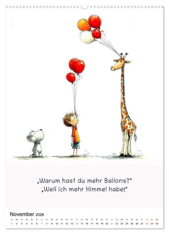 Produktbild: Tierische. Witzig. Wahr. (hochwertiger Premium Wandkalender 2026 DIN A2 hoch), Kunstdruck in Hochglanz