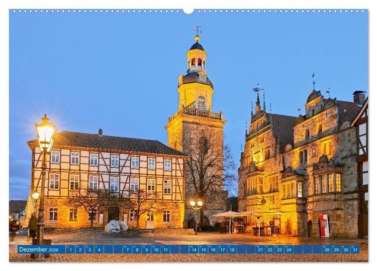 Produktbild: Romantisches RINTELN (Wandkalender 2026 DIN A2 quer), CALVENDO Monatskalender
