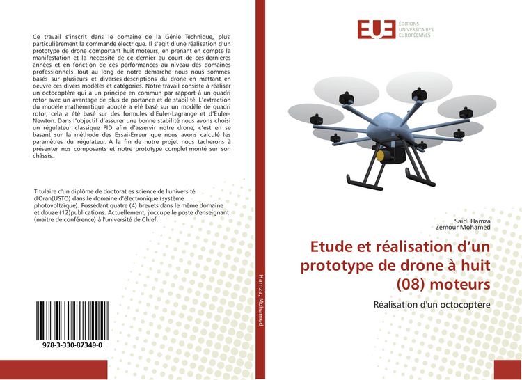 Produktbild: Etude et r&eacute;alisation d'un prototype de drone &agrave; huit (08) moteurs