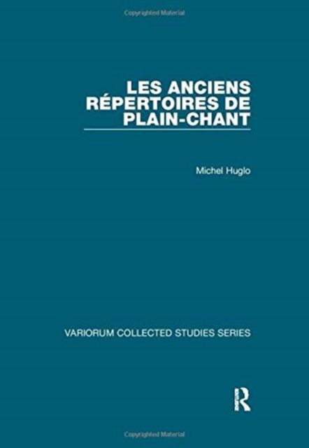 Produktbild: Huglo, M: Anciens repertoires de plain-chant