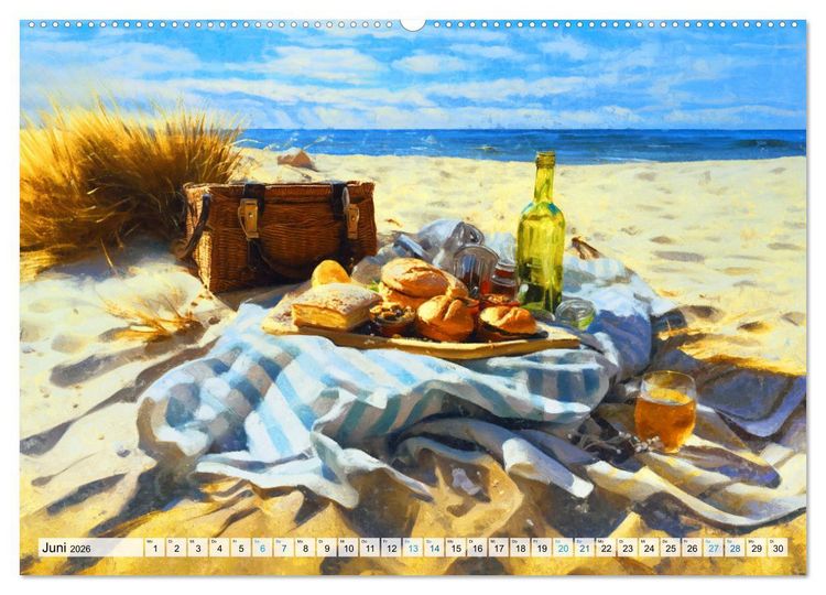 Produktbild: Ostsee-Gefl&uuml;ster - Entspannung am Meer (hochwertiger Premium Wandkalender 2026 DIN A2 quer), Kunstdruck in Hochglanz
