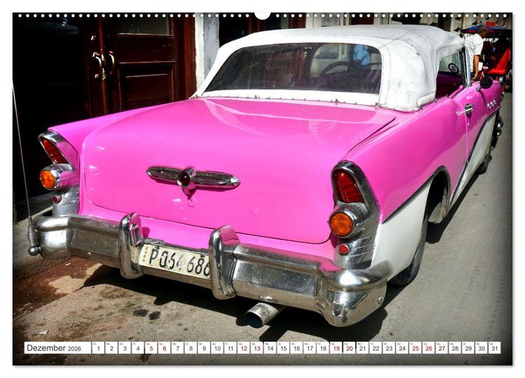 Produktbild: BUICK '55 - Mit 70 unterwegs in Kuba (hochwertiger Premium Wandkalender 2026 DIN A2 quer), Kunstdruck in Hochglanz