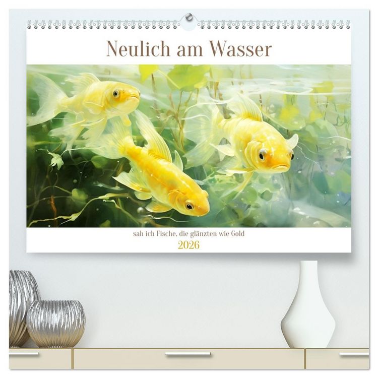 Produktbild: Neulich am Wasser (hochwertiger Premium Wandkalender 2026 DIN A2 quer), Kunstdruck in Hochglanz
