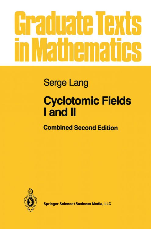 Produktbild: Cyclotomic Fields I and II