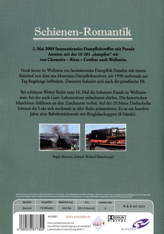 Produktbild: Romantik auf Schienen - Die 16. Dampflok Parade in Wollstein