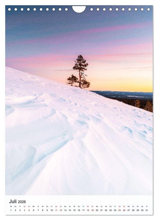 Produktbild: Finnland - Winter Wunderland (Wandkalender 2026 DIN A4 hoch), CALVENDO Monatskalender