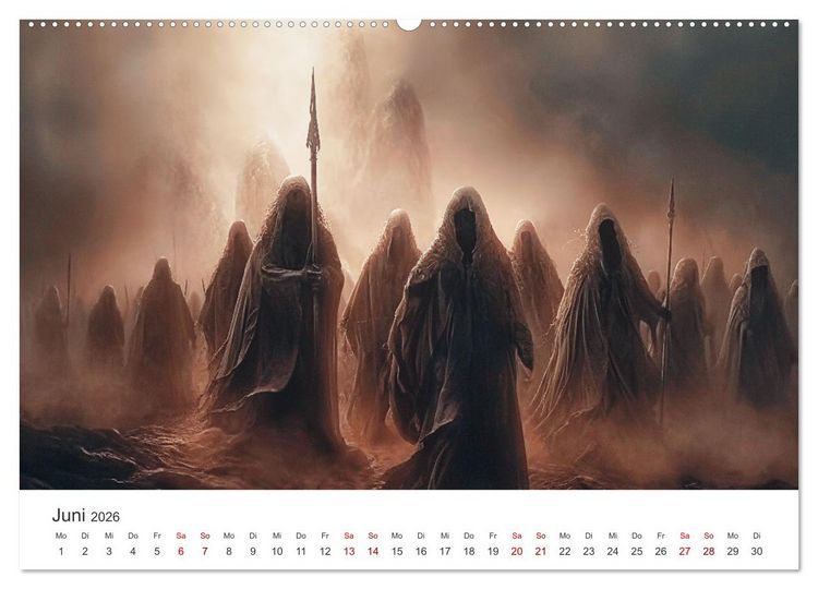 Produktbild: Das Reich der fl&uuml;sternden Schatten (hochwertiger Premium Wandkalender 2026 DIN A2 quer), Kunstdruck in Hochglanz