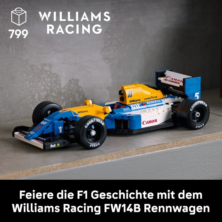 Produktbild: LEGO Icons Williams Racing FW14B mit Nigel Mansell - Modellauto 10353