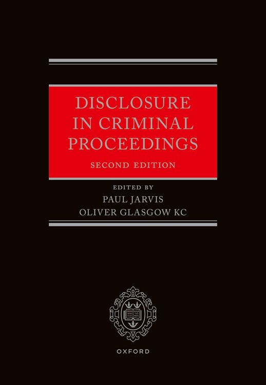 Produktbild: Disclosure in Criminal Proceedings