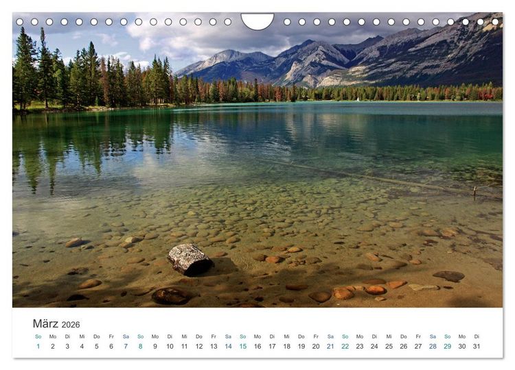 Produktbild: Reise durch Alberta und British Columbia (Wandkalender 2026 DIN A4 quer), CALVENDO Monatskalender