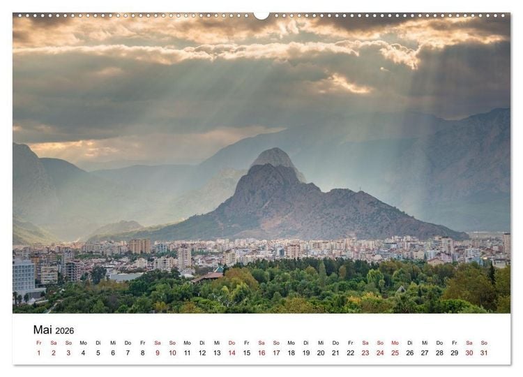 Produktbild: T&uuml;rkei, Antalya: Urlaubsparadies am Mittelmeer (Wandkalender 2026 DIN A2 quer), CALVENDO Monatskalender