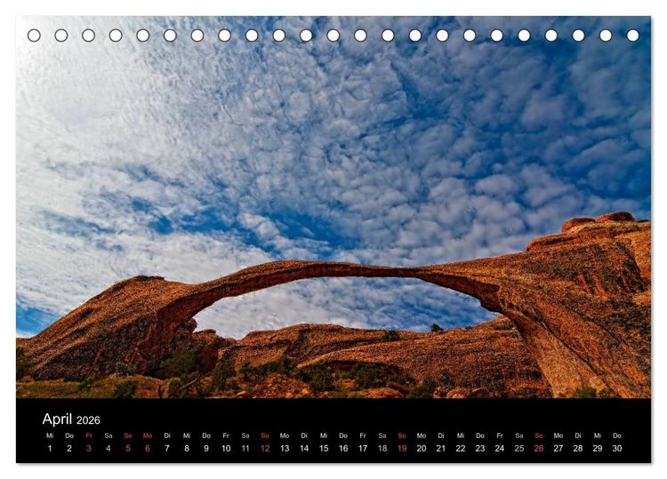 Produktbild: USA - Grandioser S&uuml;dwesten (Tischkalender 2026 DIN A5 quer), CALVENDO Monatskalender