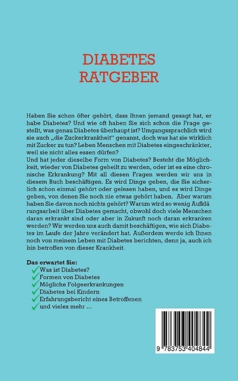 Produktbild: Diabetes Ratgeber: Wie Sie die Ursachen Ihrer Erkrankung leicht verstehen, nachh