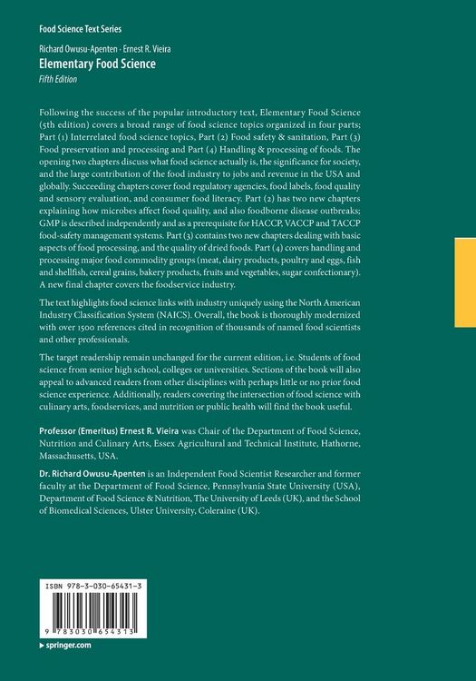 Produktbild: Elementary Food Science